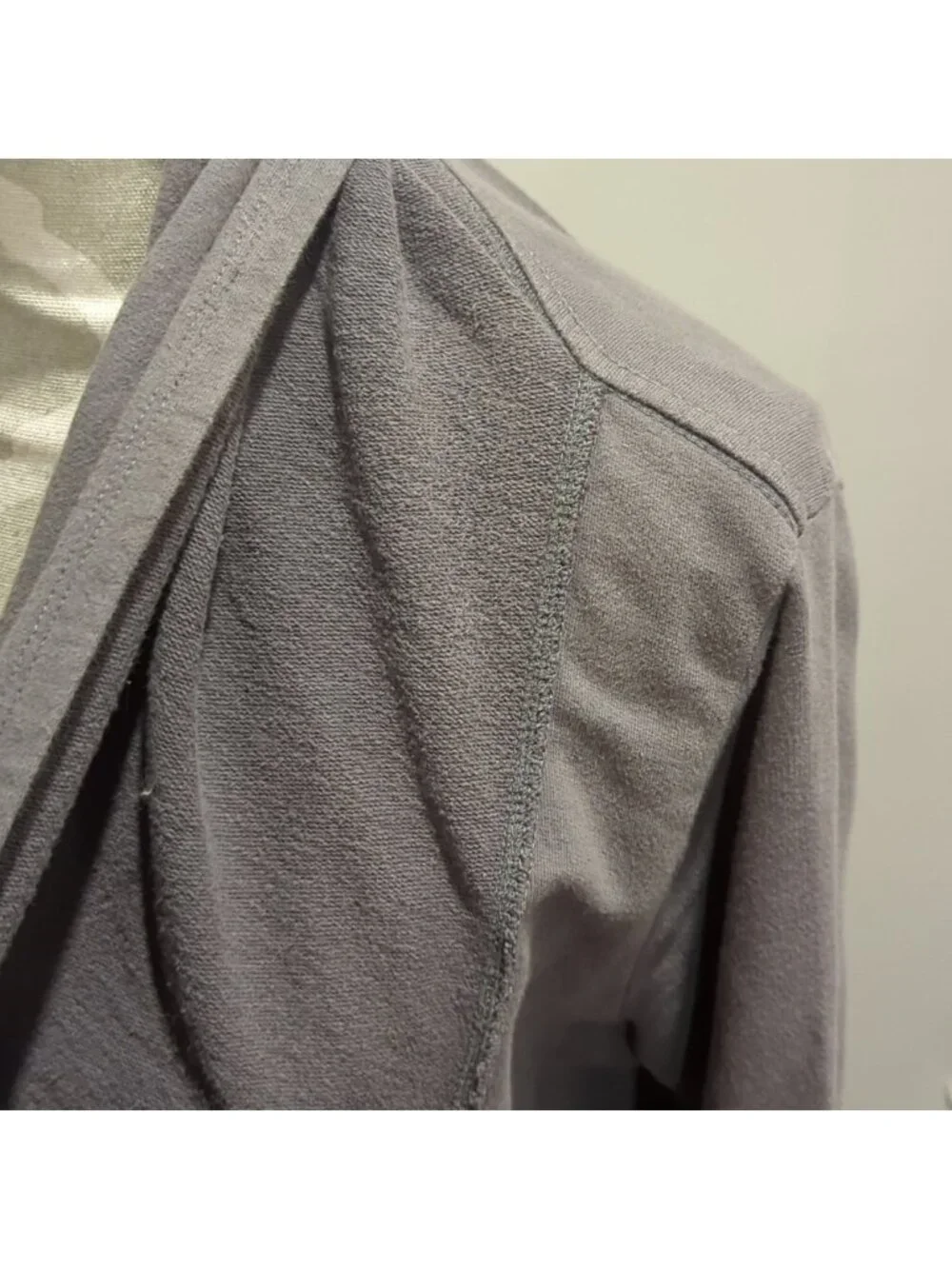 Mono B grey open cardigan with pockets